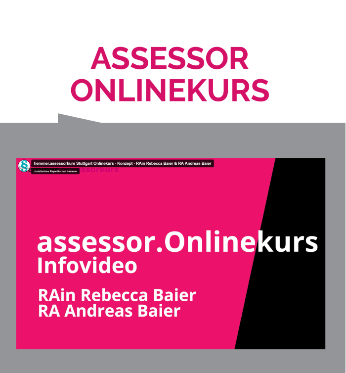 assessor Onlinekurs Infovideo